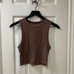 abercrombie brown tank top